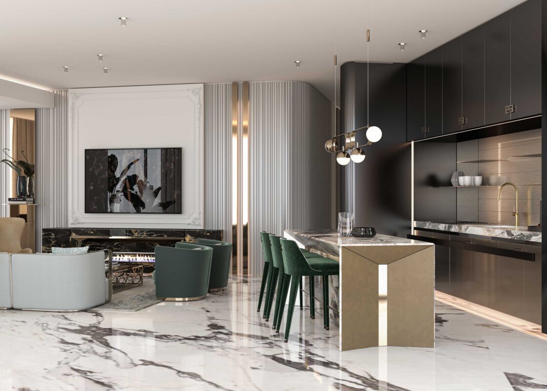 Galerie Foto Interioare Apartamente despre proiectul Elie Saab Towers: apartamente langa Herastrau, Apartamente de lux de 2, 3 si 4 camere în nordul Bucureștiului.