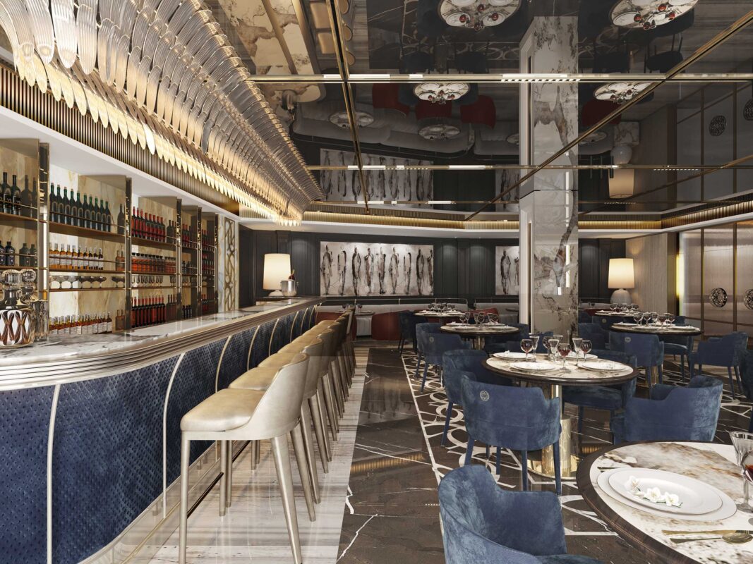 Galerie Foto Restaurant - Eleganță și rafinament încă de la intrare! Descoperă holurile și lobby-ul proiectului nostru imobiliar, unde designul modern se îmbină perfect cu materialele premium și iluminarea sofisticată. Fiecare detaliu este gândit pentru a oferi un spațiu primitor, confortabil și reprezentativ pentru un stil de viață exclusivist.