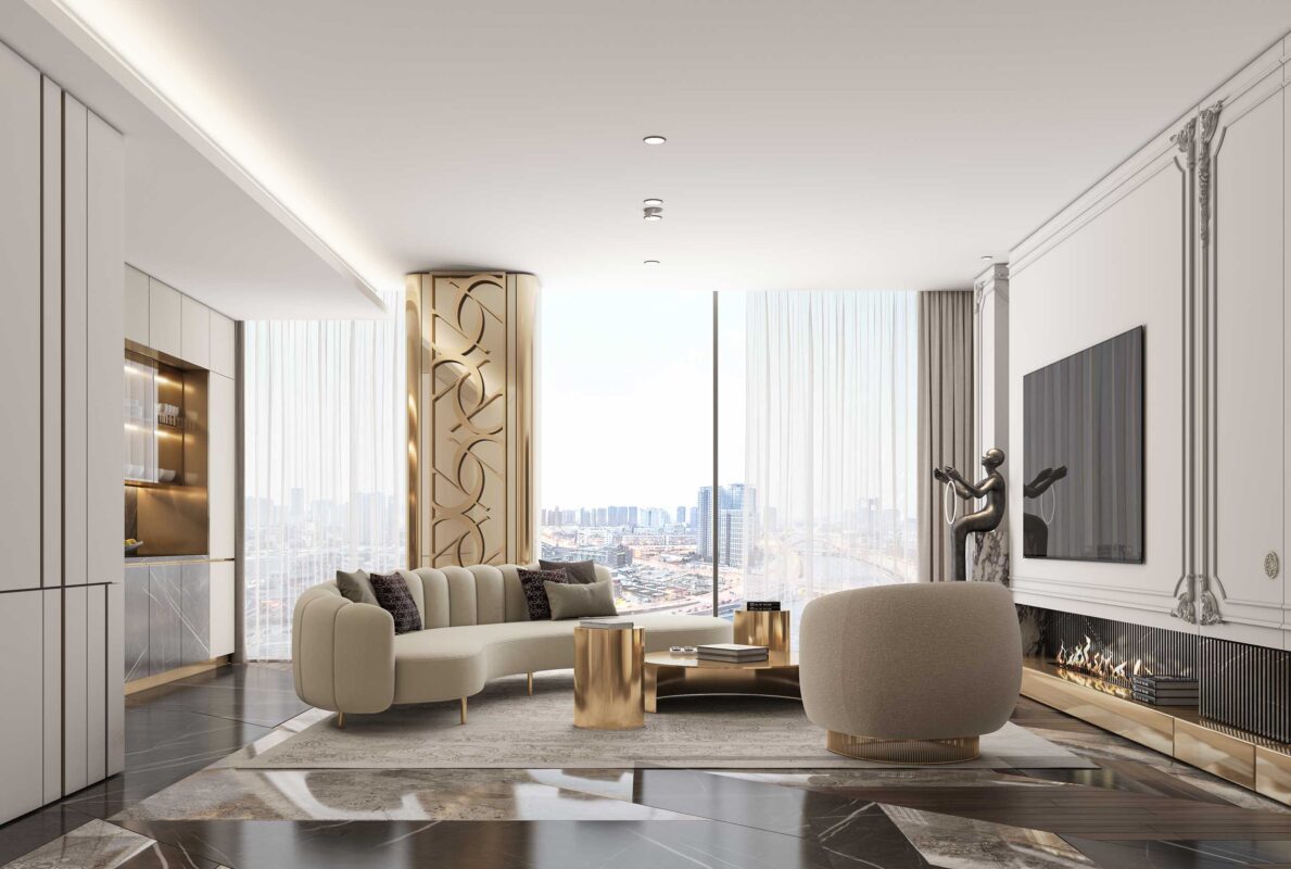 Galerie Foto Interioare Apartamente despre proiectul Elie Saab Towers: apartamente langa Herastrau, Apartamente de lux de 2, 3 si 4 camere în nordul Bucureștiului.