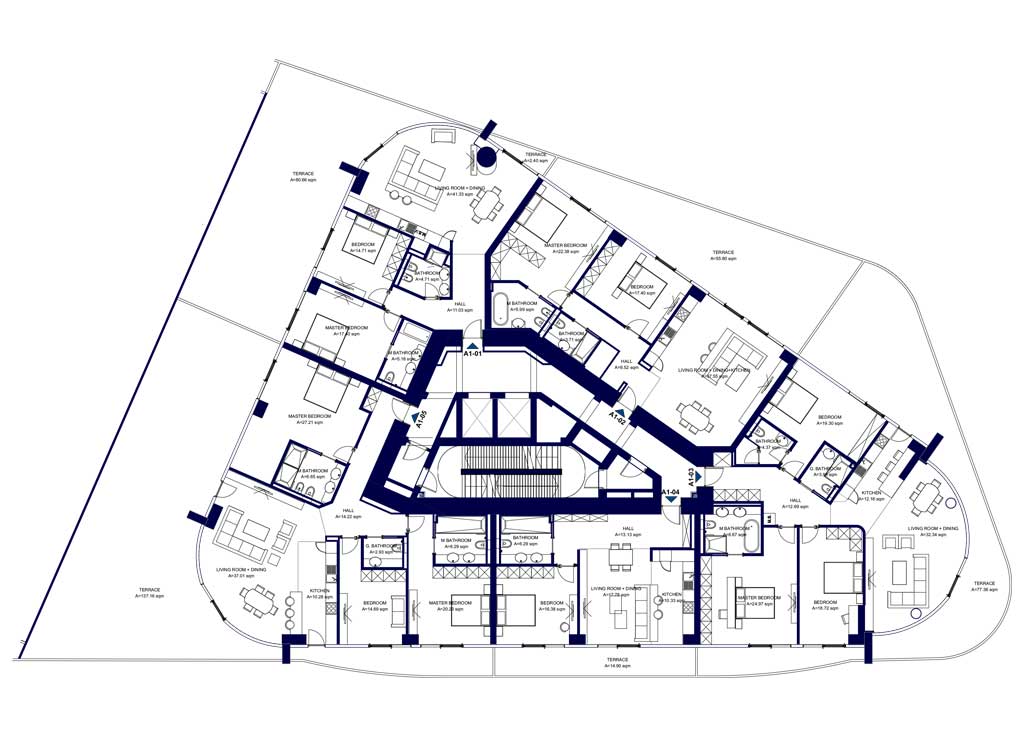 Turnul A - etaj 01 - Elie Saab Towers - Apartamente de lux în nordul Bucureștiului, aproape de tot ce contează.