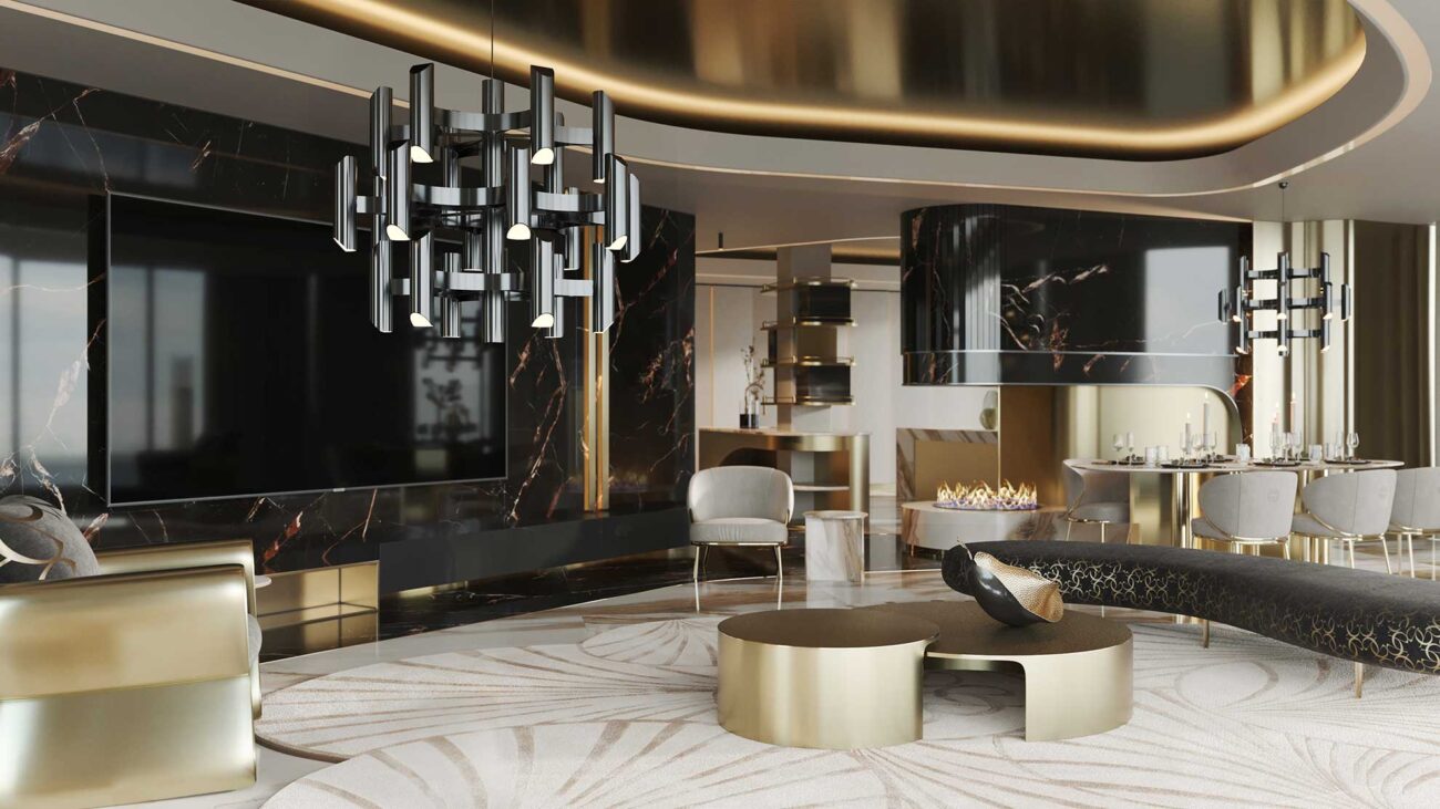 Galerie Foto Interioare Apartamente despre proiectul Elie Saab Towers: apartamente langa Herastrau, Apartamente de lux de 2, 3 si 4 camere în nordul Bucureștiului.