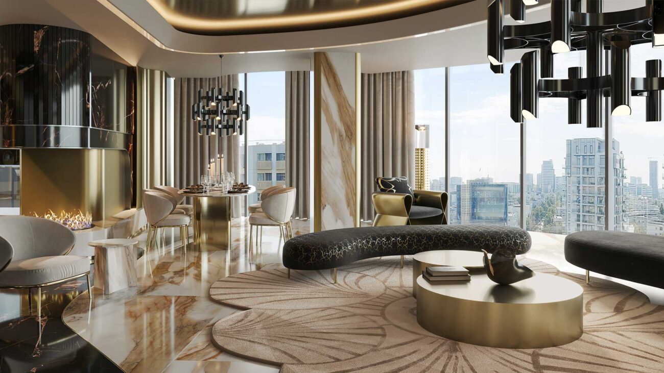 Galerie Foto Interioare Apartamente despre proiectul Elie Saab Towers: apartamente langa Herastrau, Apartamente de lux de 2, 3 si 4 camere în nordul Bucureștiului.