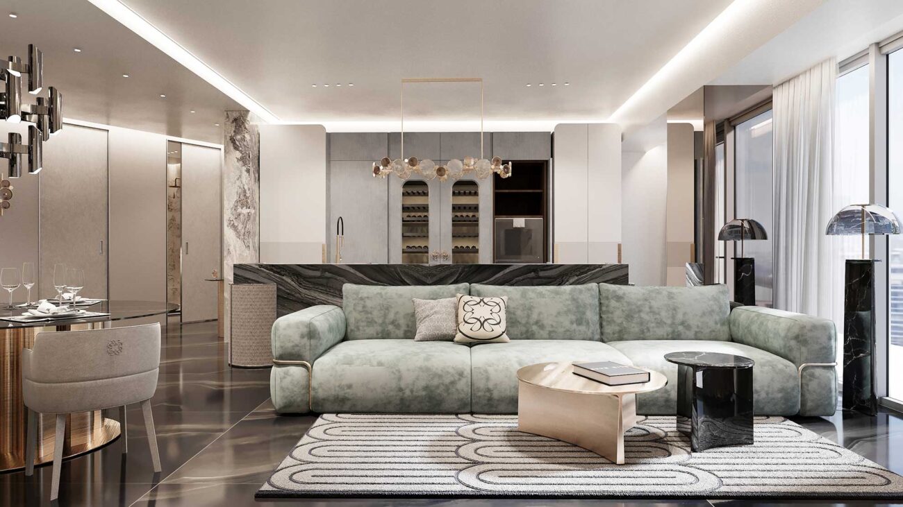 Galerie Foto Interioare Apartamente despre proiectul Elie Saab Towers: apartamente langa Herastrau, Apartamente de lux de 2, 3 si 4 camere în nordul Bucureștiului.