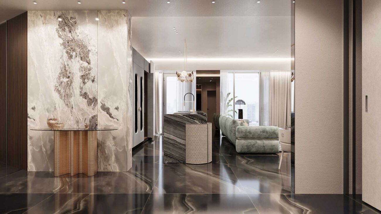 Galerie Foto Interioare Apartamente despre proiectul Elie Saab Towers: apartamente langa Herastrau, Apartamente de lux de 2, 3 si 4 camere în nordul Bucureștiului.