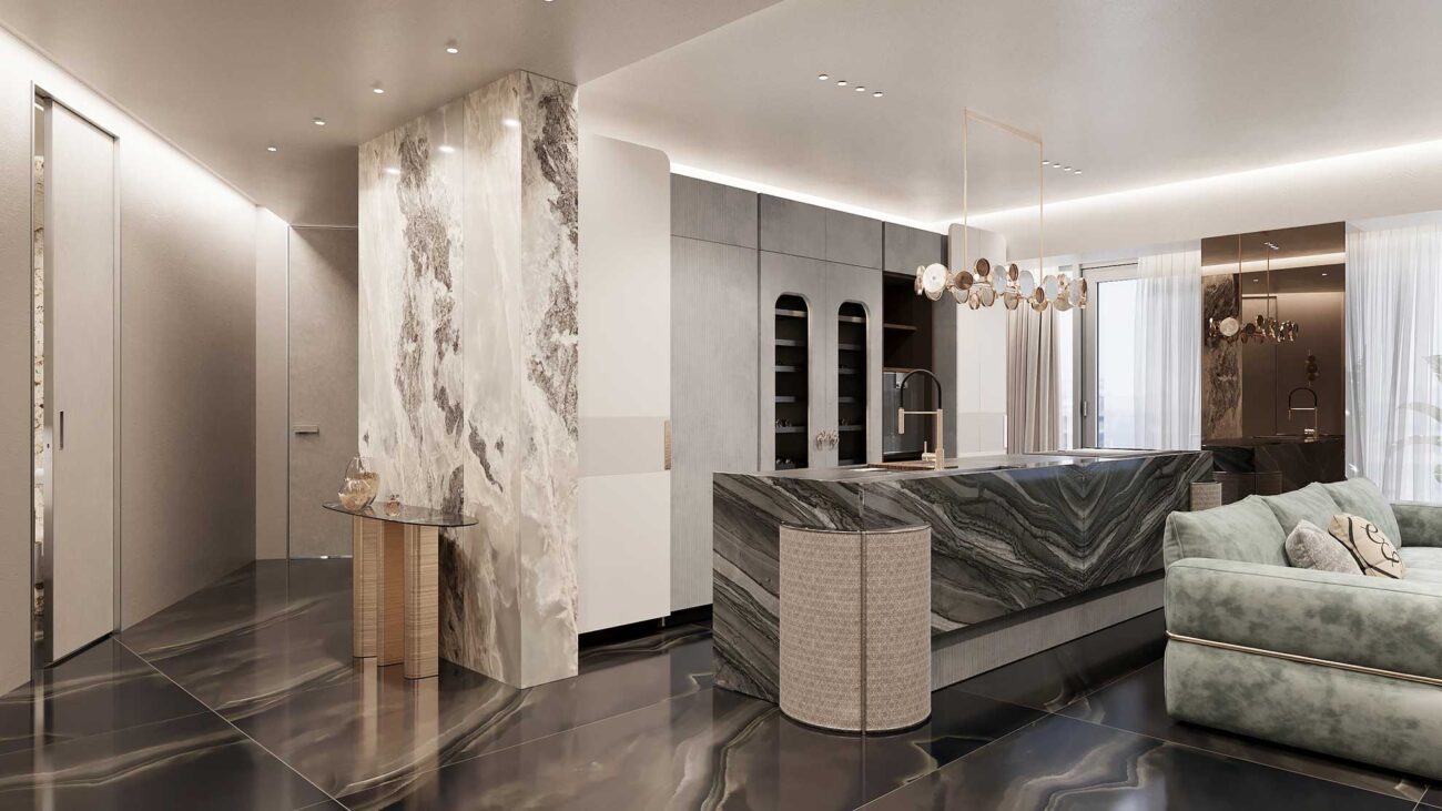 Galerie Foto Interioare Apartamente despre proiectul Elie Saab Towers: apartamente langa Herastrau, Apartamente de lux de 2, 3 si 4 camere în nordul Bucureștiului.