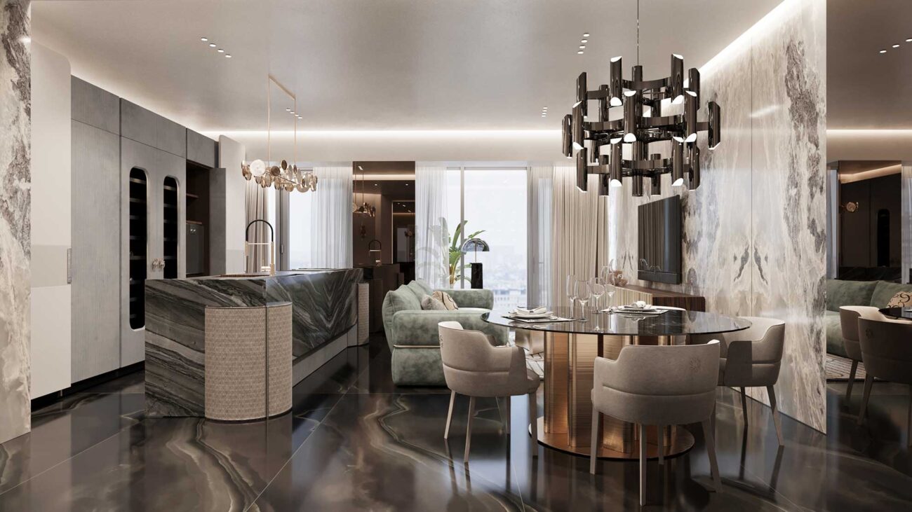 Galerie Foto Interioare Apartamente despre proiectul Elie Saab Towers: apartamente langa Herastrau, Apartamente de lux de 2, 3 si 4 camere în nordul Bucureștiului.