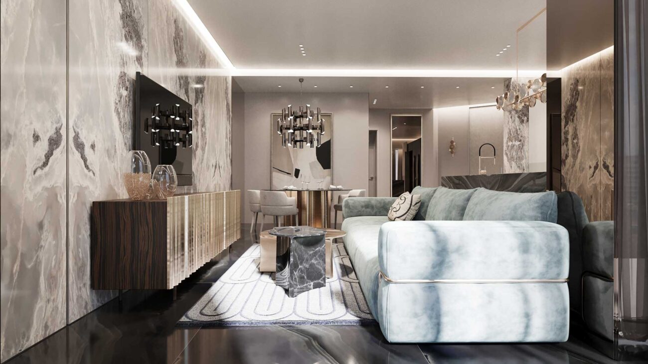 Galerie Foto Interioare Apartamente despre proiectul Elie Saab Towers: apartamente langa Herastrau, Apartamente de lux de 2, 3 si 4 camere în nordul Bucureștiului.