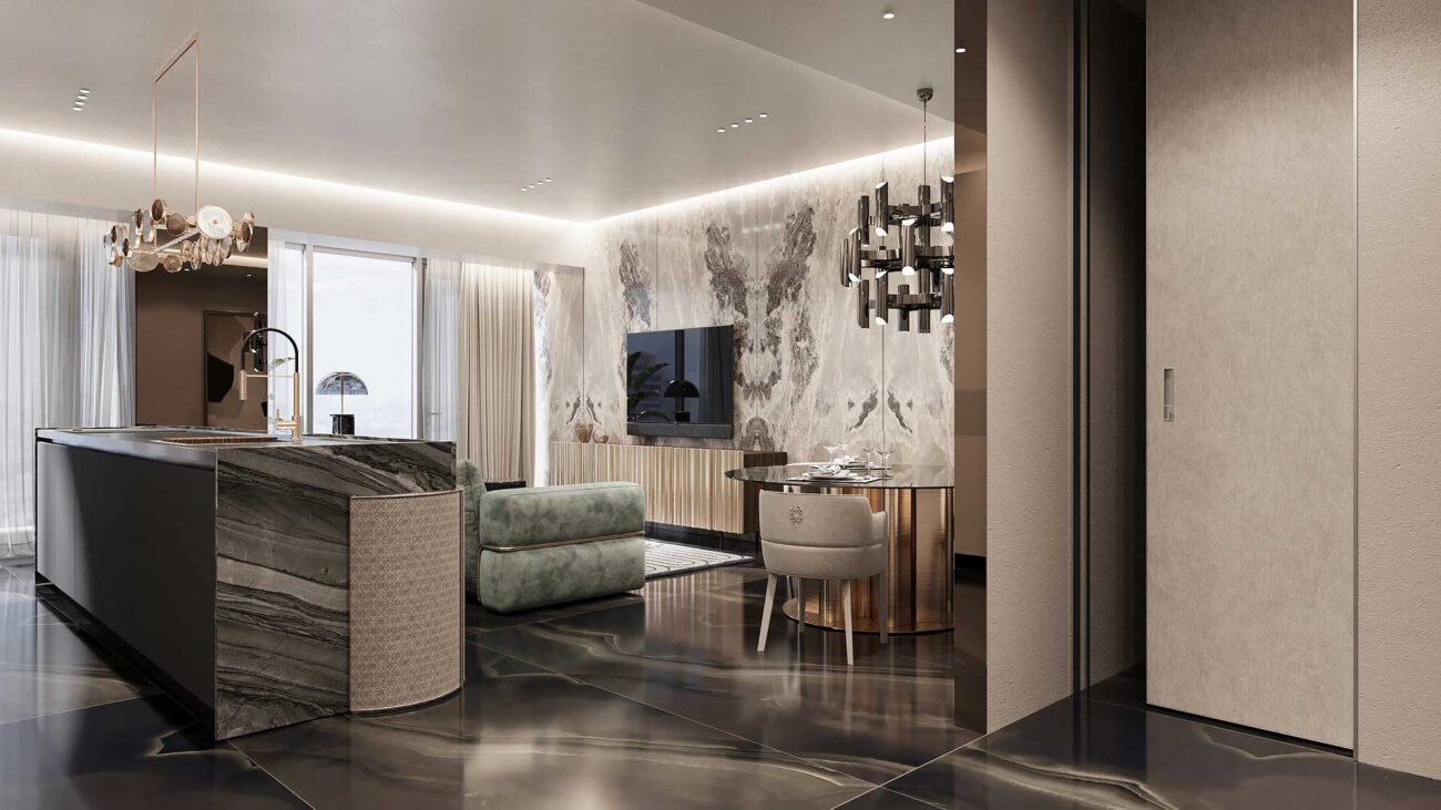 Galerie Foto Interioare Apartamente despre proiectul Elie Saab Towers: apartamente langa Herastrau, Apartamente de lux de 2, 3 si 4 camere în nordul Bucureștiului.